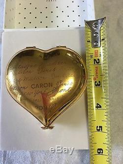 Caron Le Coeur de Caron Limoges heart box Porcelain, Hand Painted $250