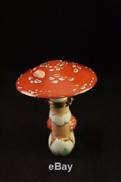 Chamart Limoges France Peint Main Porcelain Rare Mushroom Toadstool Trinket Box