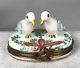 Chamart Limoges Trinket Box Two Turtle Doves 12 Days Of Christmas Xmas 489