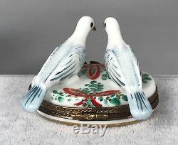 Chamart Limoges Trinket Box Two Turtle Doves 12 Days of Christmas XMAS 489