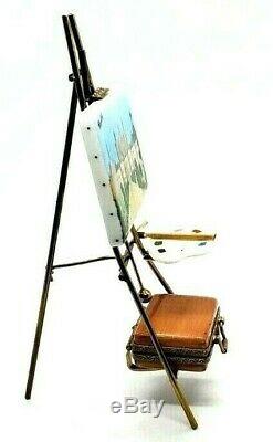 Chambord Castle Easel with case GR Limoges Box RETIRED