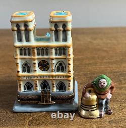 Chenille Limoges Trinket Box Peint Main Notre Dame Cathedral Quasimodo Hunchback