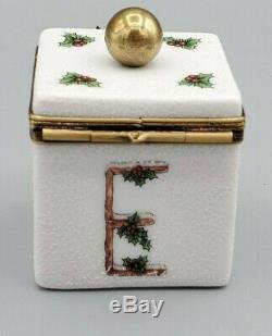 Christmas NOEL Cube Limoges Box by Gerard Ribierre