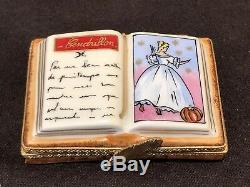 Cinderella Limoges Book Feather Limited Edition Renaissance Guild Trinket Box