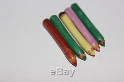 DATED Limoges Rochard Crayons De Couleur Trinket Box 1996 Signed with Crayons