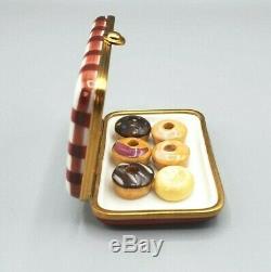 Donut Box with removable Donuts Limoges box by Pierre Arquie RETIRED (Numbered)
