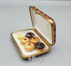 Donut Box with removable Donuts Limoges box by Pierre Arquie RETIRED (Numbered)