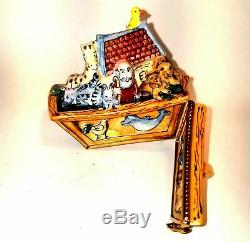 Double Hinged Noah'S Ark Original Limoges Box Numbered 1 of 500 First One Painte