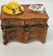 Dresser With Hat And Book Trinket Box Limoges Peint Main, France M. B