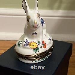Dubarry Bunny Porceain De Limoges Trinket Box Peint