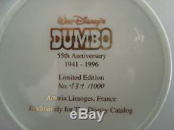 Dumbo Walt Disney Dresser Box Artoria Model 3444 55th Anniversary Limoges France