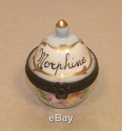 E Round Morphine, Nr. 50, Porcelain Limoges Box NEW