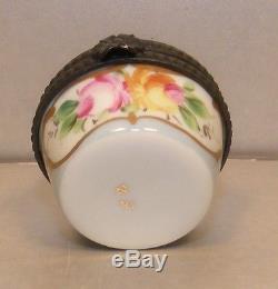 E Round Morphine, Nr. 50, Porcelain Limoges Box NEW