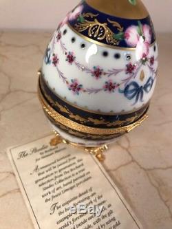 EGG with Butterfly ROCHARD No. 11/100 Peint Main Limoges Trinket Box