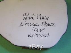 EXIMIOUS LIMOGES FRANCE Peint Main PARIS METRO Hinged Trinket Box