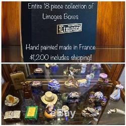 Estate lot 18 Limoges made in France trinket Boxes rare Signed number SHORT SALE