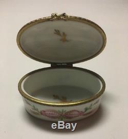 Five (5) Limoges Hand Painted Porcelain Hinged Boxes