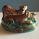 French Accents Limited Edition Three Leopards Trinket Box From Limoges France