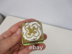 French Home Limited Ed Peint Main Limoges 4 Seasons Hand Painted Trinket Box