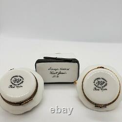 French Limoges Dessert and Toaster Box Lot of 3