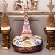 French Limoges Peint Main Paris Decor Eiffel Tower Dessert Motifs Trinket Box