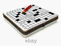 French Limoges Trinket Box Crossword Puzzle I Love Limoges Boxes with Pencil