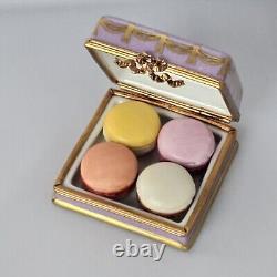 French Limoges Trinket Box French Fruit Macarons Cookies In Gorgeous Box &fruits