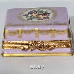 French Limoges Trinket Box French Fruit Macarons Cookies In Gorgeous Box &fruits