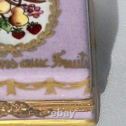 French Limoges Trinket Box French Fruit Macarons Cookies In Gorgeous Box &fruits