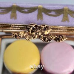 French Limoges Trinket Box French Fruit Macarons Cookies In Gorgeous Box &fruits