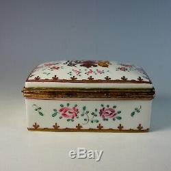 French Limoges dresser, trinket box with British Royal emblem