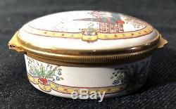 GUCCI Porcelain Gold'87 Christmas Trinket Box Hand Painted Limited Ed. England