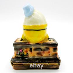 Genuine Hand Painted HUMPTY DUMPTY French Limoges Porcelain Trinket Box NEW