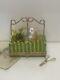 Genuine Limoges Box Garden Trellis Flower And Cat