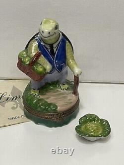 Genuine PV Marque Deposee Limoges Box Turtle Man