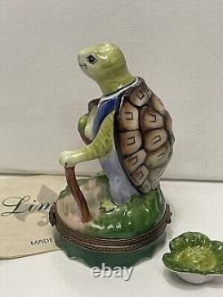 Genuine PV Marque Deposee Limoges Box Turtle Man