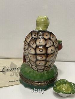 Genuine PV Marque Deposee Limoges Box Turtle Man