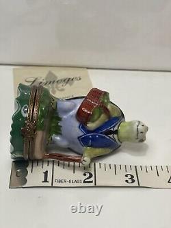 Genuine PV Marque Deposee Limoges Box Turtle Man