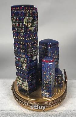 Gerard Ribiere Limoges Trinket Box World Trade Center Twin Towers LE 321/750 506