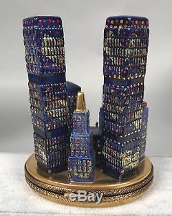 Gerard Ribiere Limoges Trinket Box World Trade Center Twin Towers LE 321/750 506