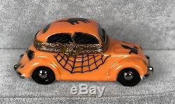 Gerard Ribierre Limoges Trinket Box Orange Halloween Car Original Box 387