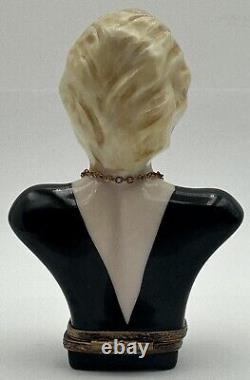 Gerard Ribierre Peint Main Limoges France Marilyn Monroe Trinket Box Necklace