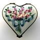 Heart Shaped Box With Flowers? Limoges, France? Peint Main, Trinket Box