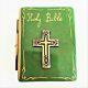 Holy Bible Limoges Peint Main, France, Hand Painted Trinket Box