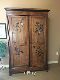 Hand painted French Armoire