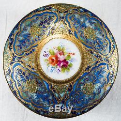 Incredible Occupied Japan Hand Painted Gold Leaf Porcelain Casket Trinket Box