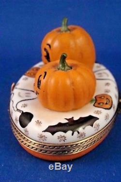 Jack O Lanterns Halloween Motif French LIMOGES box