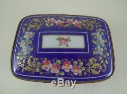 LA TALLEC TIFFANY & CO Private Stock Floral Porcelain Trinket Box Hand Painted