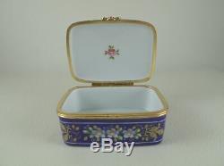 LA TALLEC TIFFANY & CO Private Stock Floral Porcelain Trinket Box Hand Painted