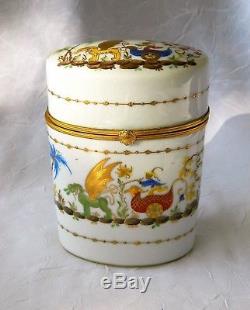 LE TALLEC For TIFFANY & Co PORCELAIN BOX 1960's France PRIVATE STOCK Large 5